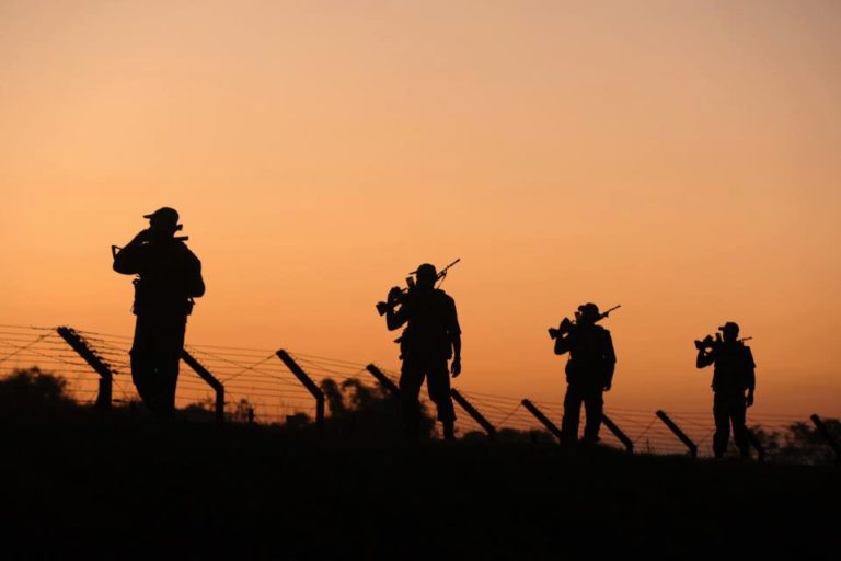 Indian Army troops Guarding Borders