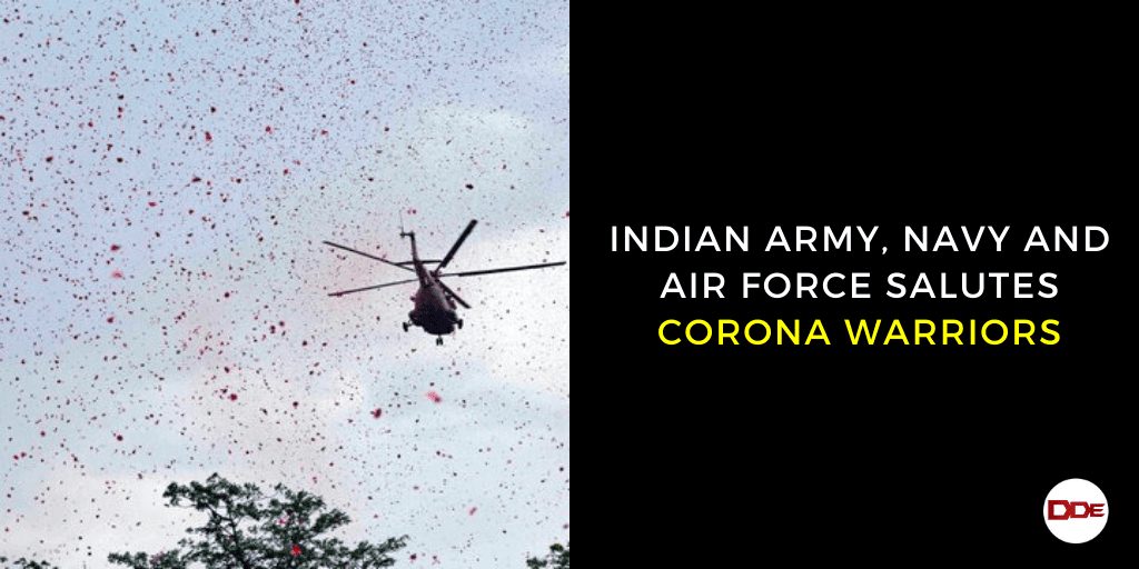 indian army salutes corona warriors