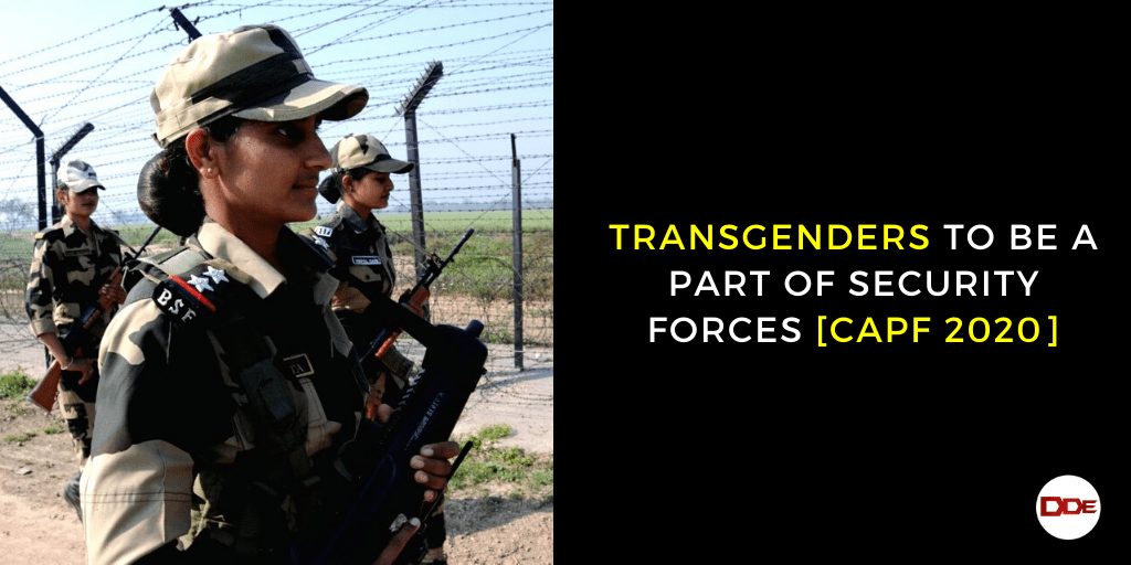 transgenders paramilitary forces