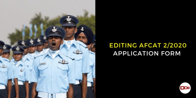 editing afcat form