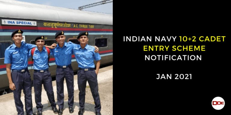 10+2 cadet entry scheme notification