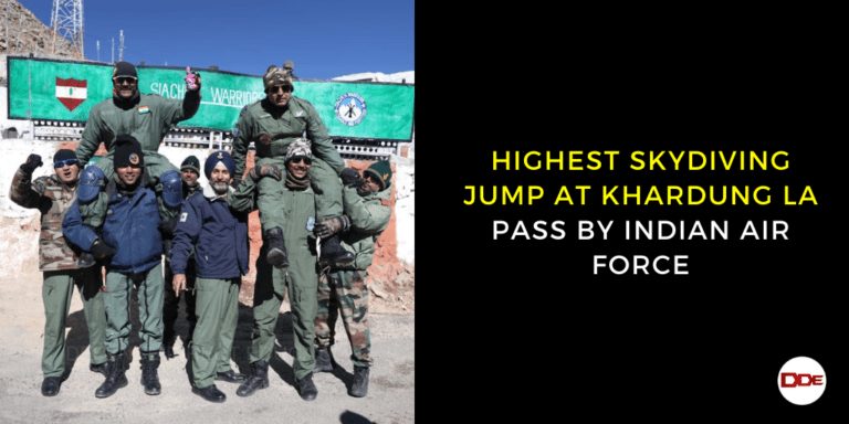 skydiving khardungla indian air force