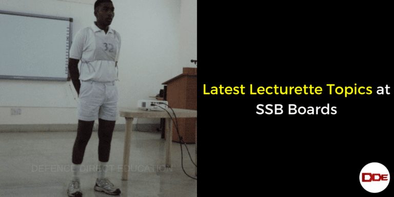 Latest Lecturette Topics At SSB Boards | DDE