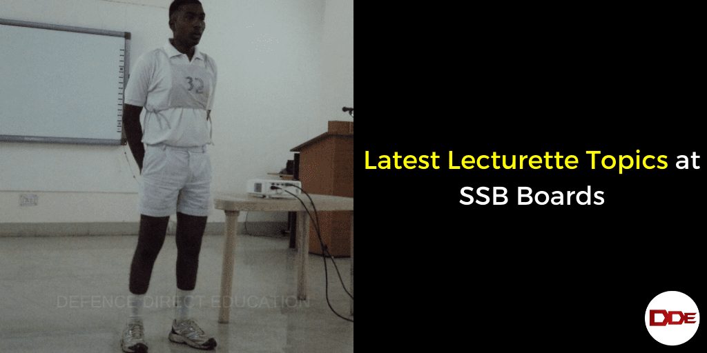 Latest Lecturette Topics at SSB Boards