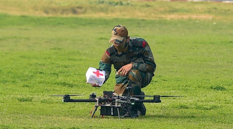Indian Army Demonstrates Swarm Drones Technology