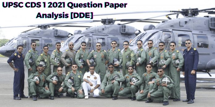 UPSC CDS 1 2021 Paper Analysis