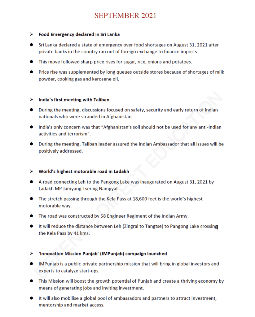 NDA 1 2022 Current Affairs Download PDF | DDE