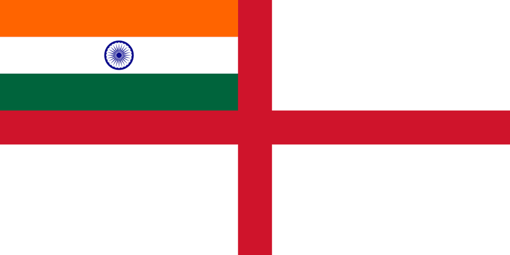 Indian Navy flag history
