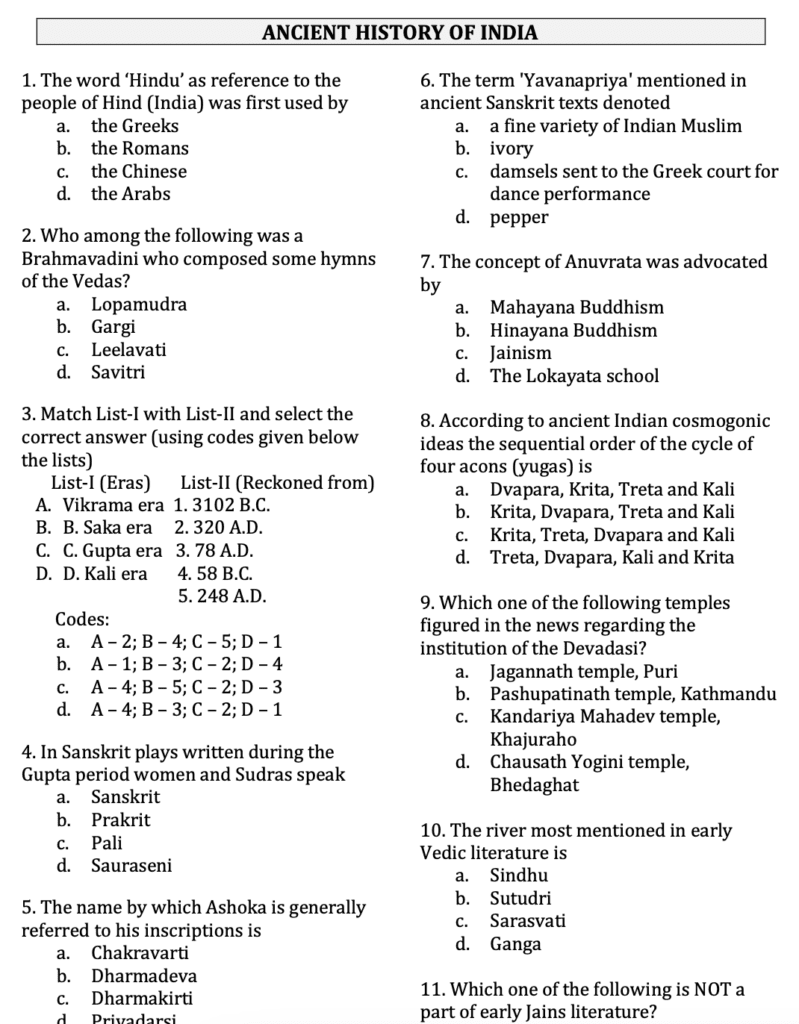 history topics from 5000 mcqs book