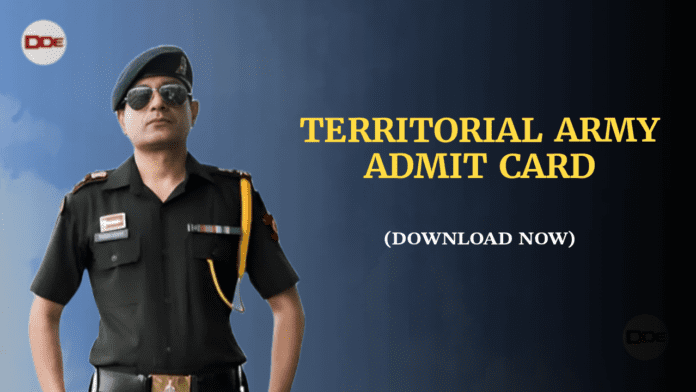 territorial army admit card 2023