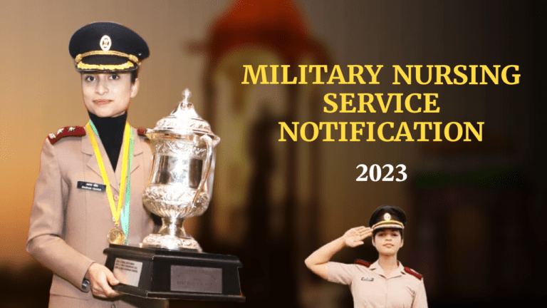 military nursing service notification 2023