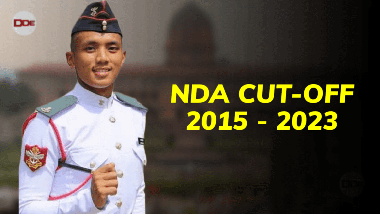 nda exam previous years cutoff