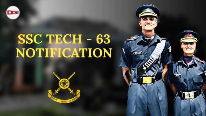 ssc tech 63 notification indian army