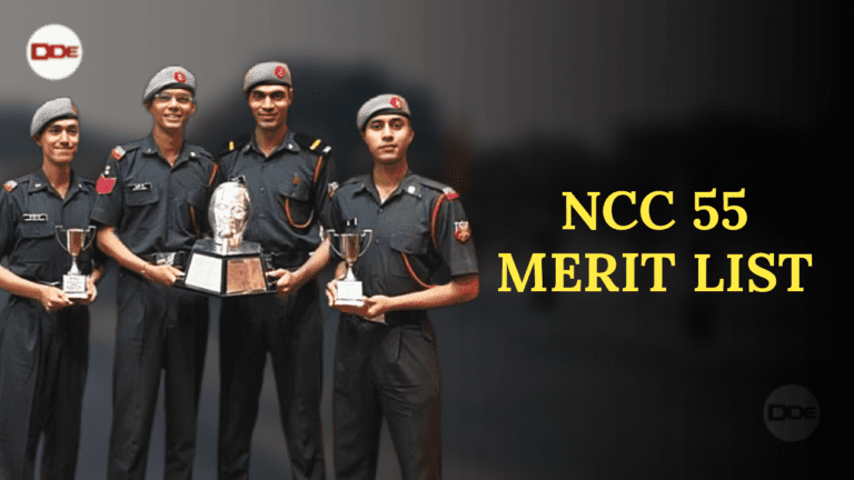 ncc 55 merit list officers training academy
