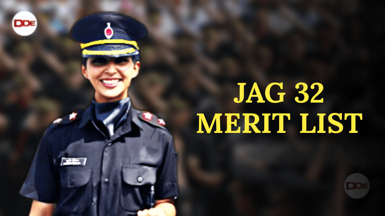 jag 32 merit list indian army