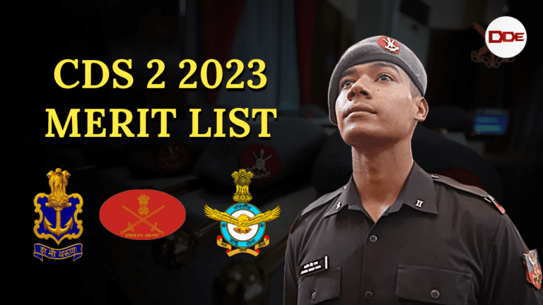 cds 2 2023 merit list indian military academy