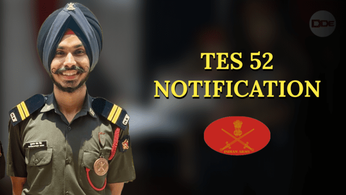 tes 52 notification indian army