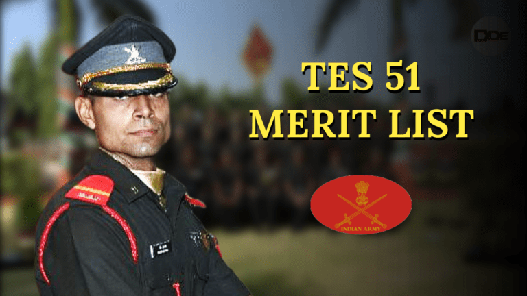 tes 51 merit list Indian Army