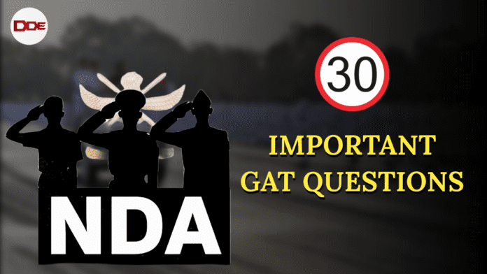 important gat questions nda exam