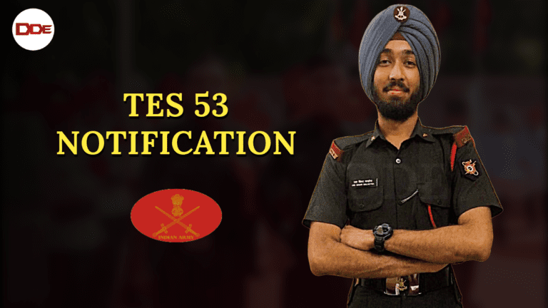 TES 53 notification indian army