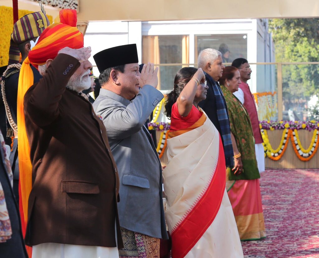 Indonesia president in republic day parade india