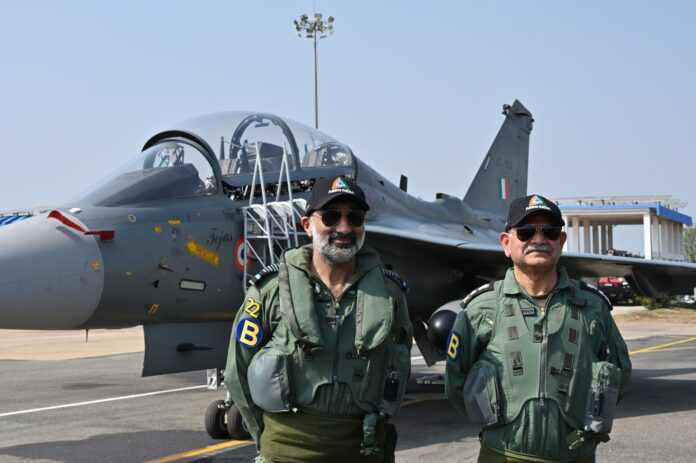 army chief Tejas sortie