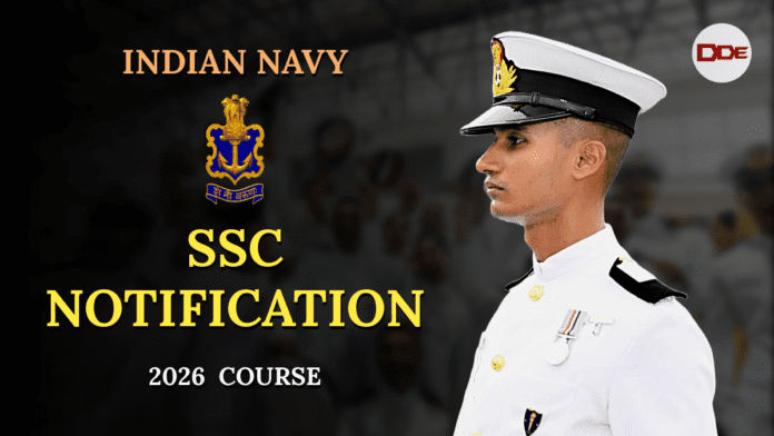 Indian Navy ssc notification 2026 course