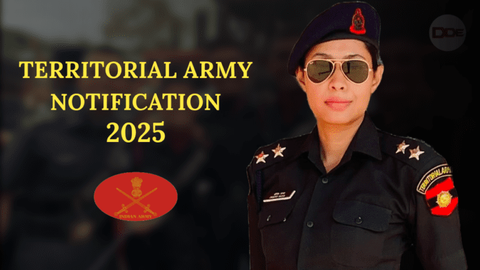 territorial army notification 2025
