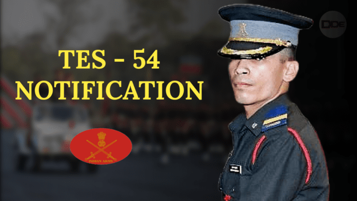 tes 54 notification indian army