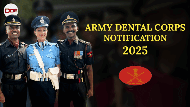 army dental corps notification 2025