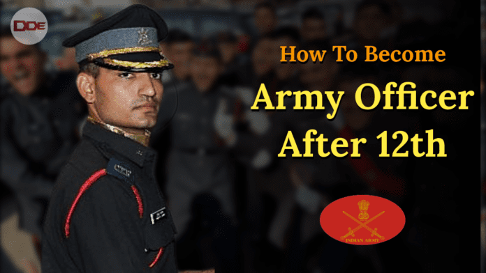 how to become army officer after 12