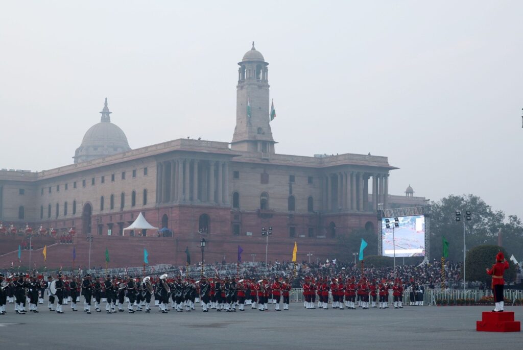 beating retreat ceremony pictures