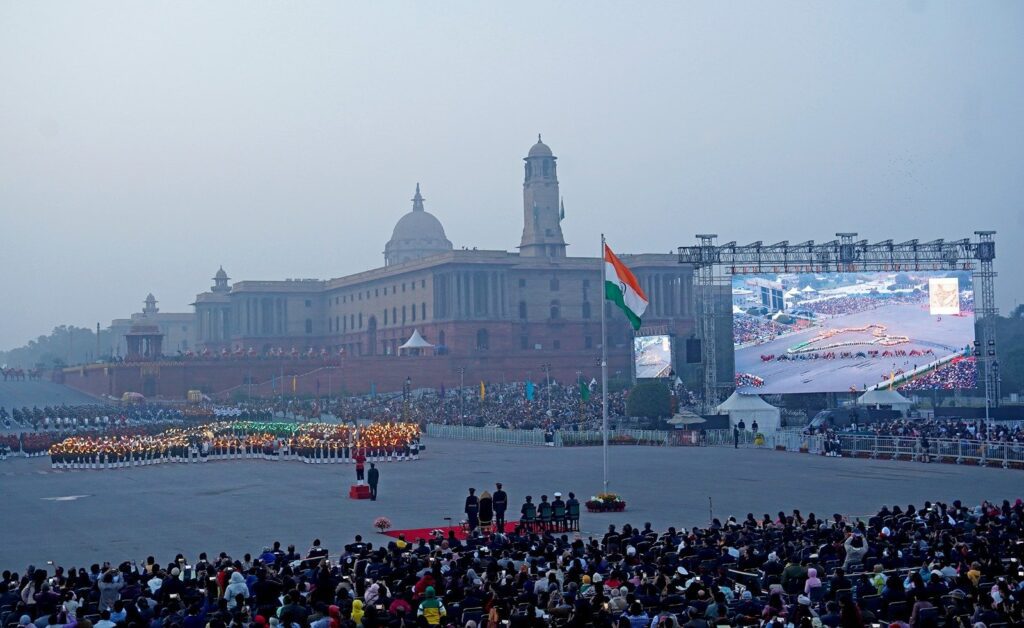 beating retreat ceremony pictures