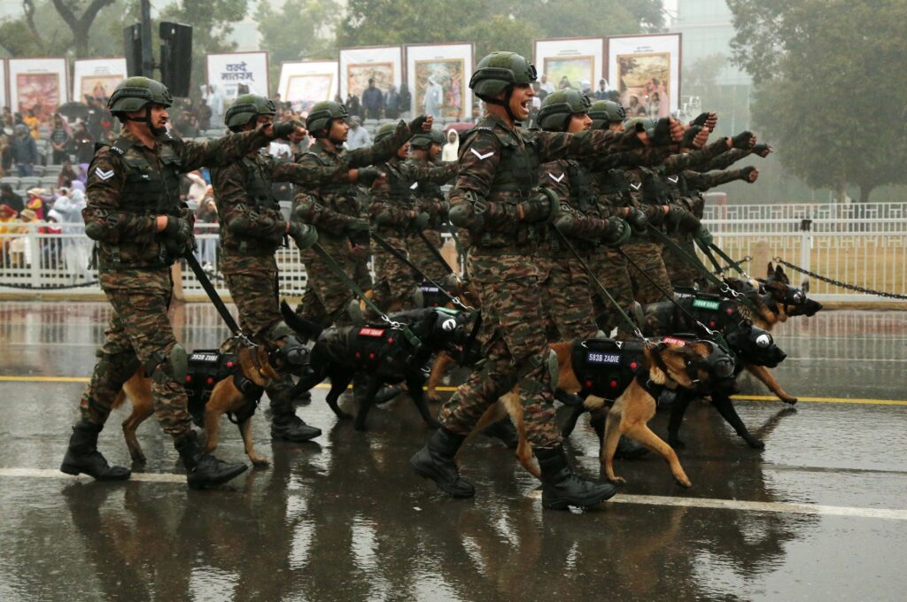 republic day parade 2026 rehearsal pictures