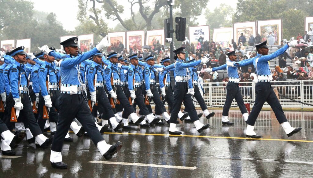 republic day parade 2026 rehearsal pictures