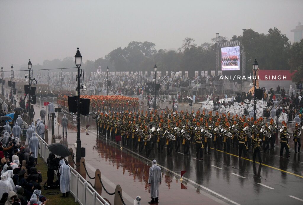 republic day parade 2026 rehearsal pictures