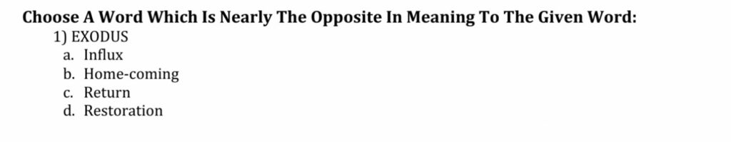antonym upsc questions