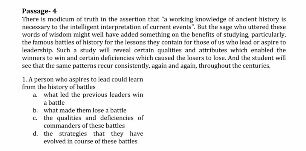 reading comprehension