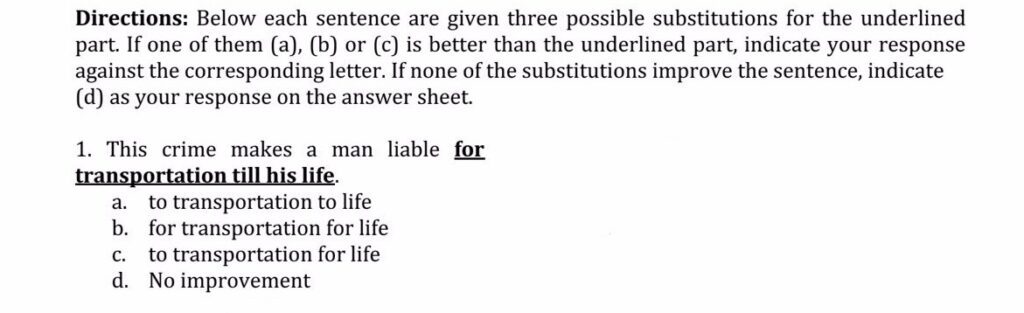 sentence improvement upsc
