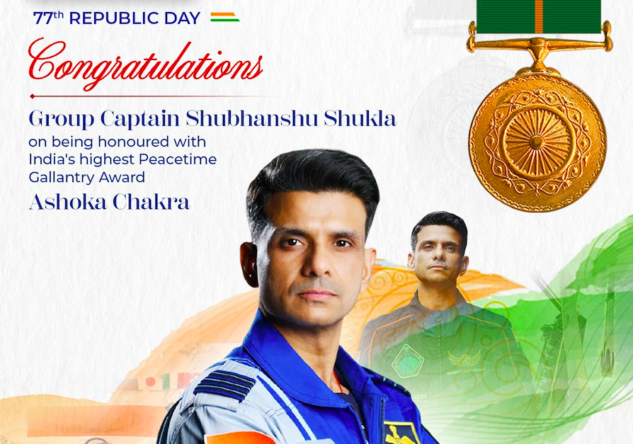 Group Captain Shubhanshu Shukla ashoka chakra
