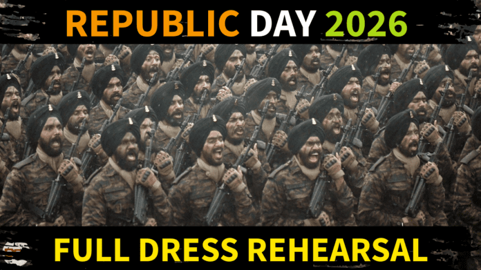 republic day parade 2026 rehearsal pictures