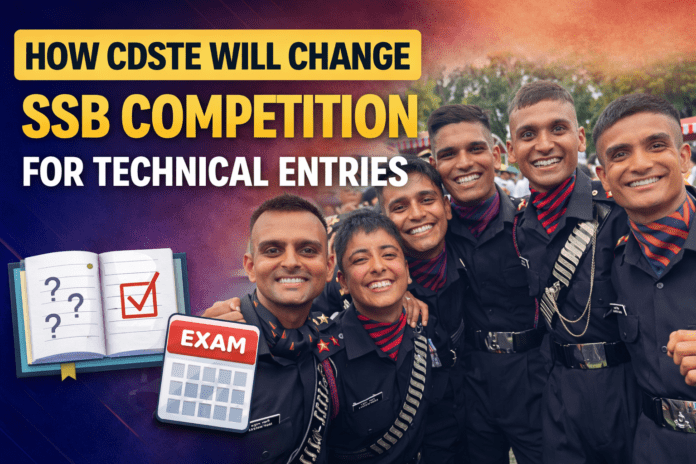 upsc cdste technical entries indian army