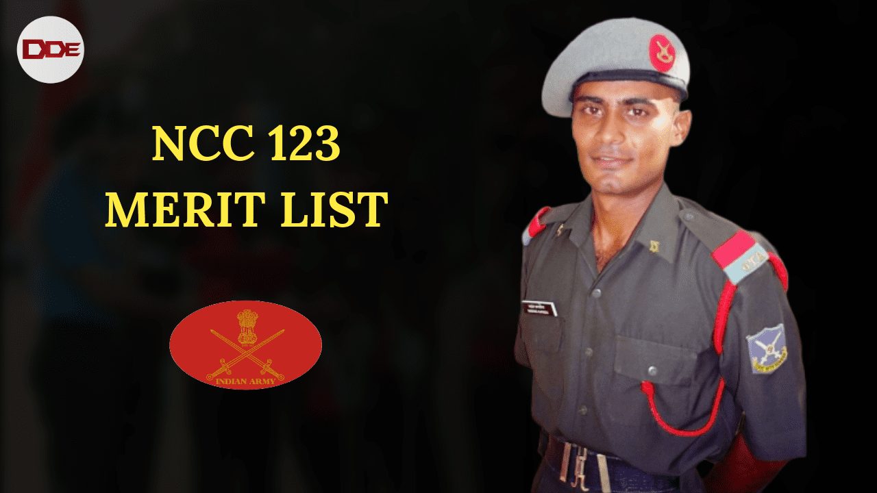 ncc 123 merit list indian army