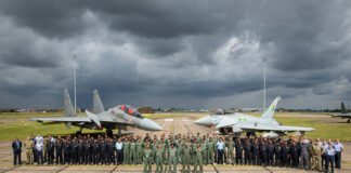 Indian Air Force instructors train royal air force