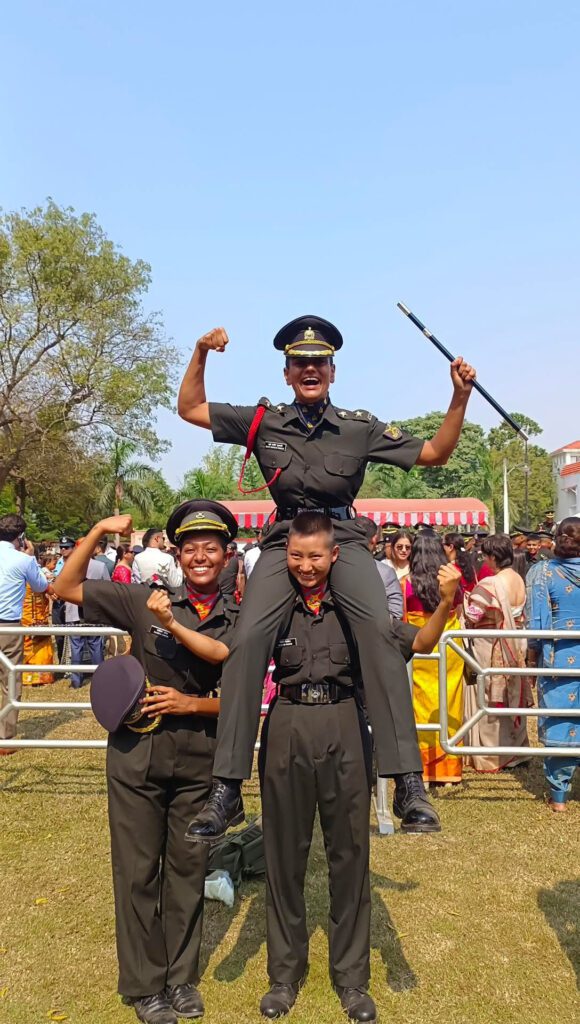 Lady cadets during OTA Chennai POP