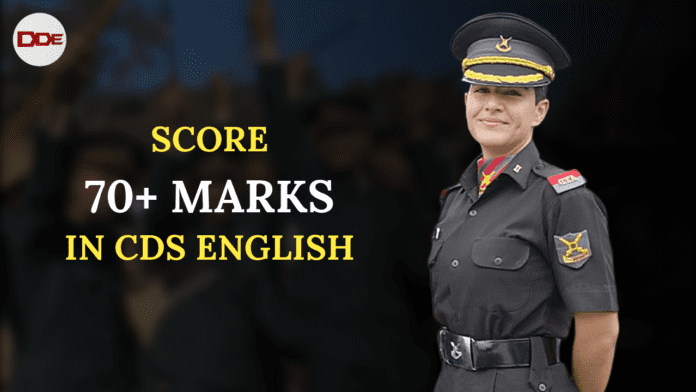 score 70+ marks cds english