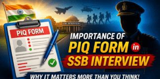 piq form importance ssb interview