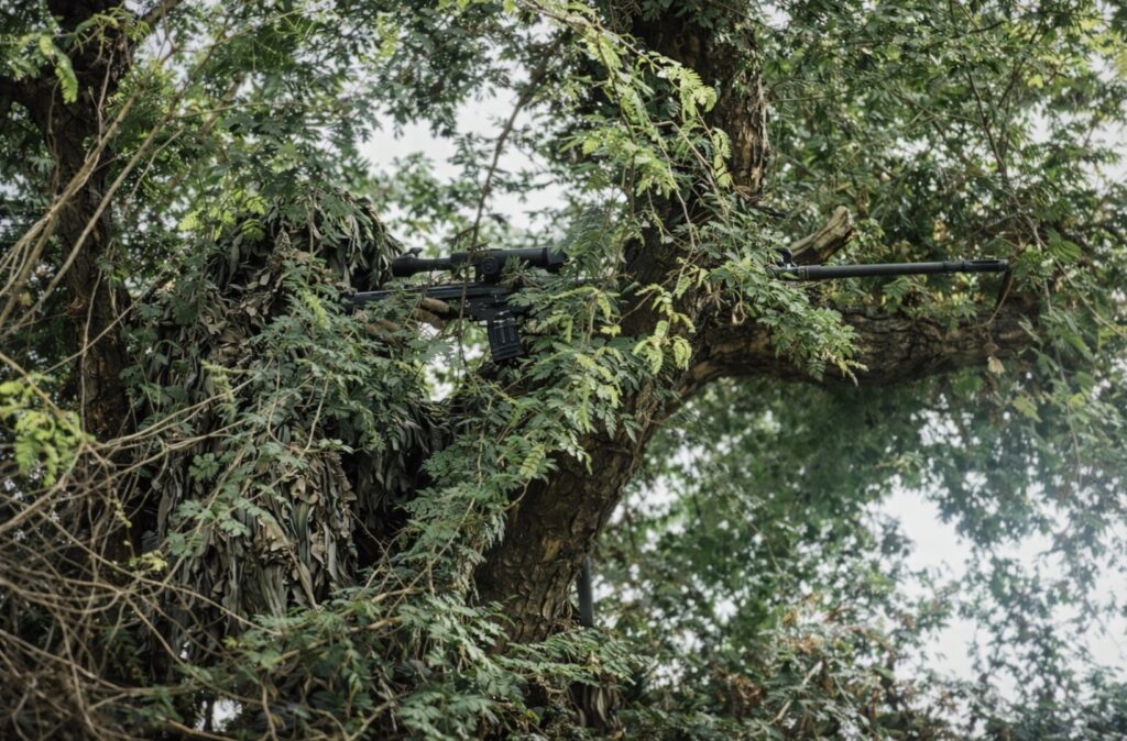 sniper tree camouflage indian army
