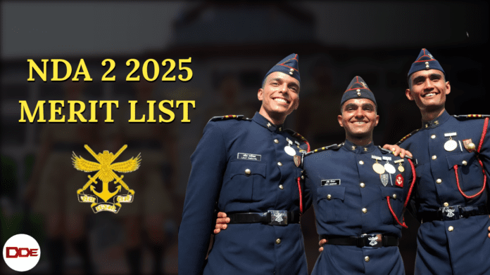 nda 2 2025 merit list upsc