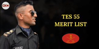 tes 55 merit list indian army